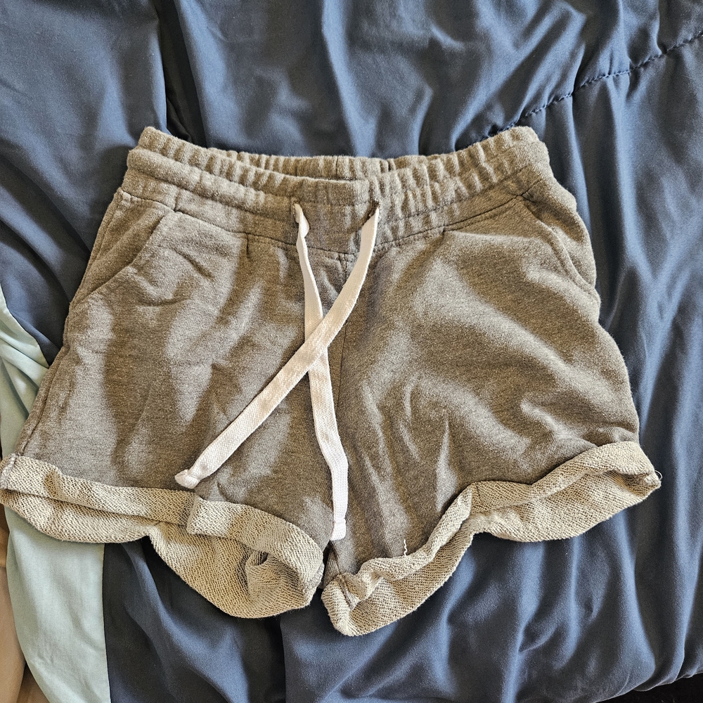 Reflex Gray Athletic Shorts with Elastic Waistband